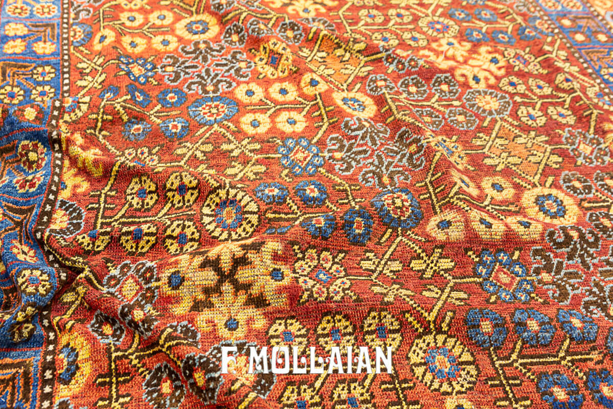 All-over Rust Color field Antique Khotan Rug n°:34459359